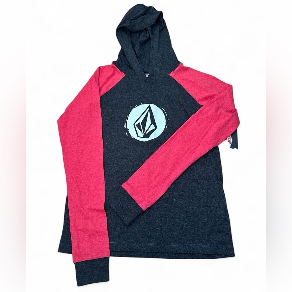 VOLCOM Men’s Hooded Long Sleeves Shirt Youth Extra Large BNWT